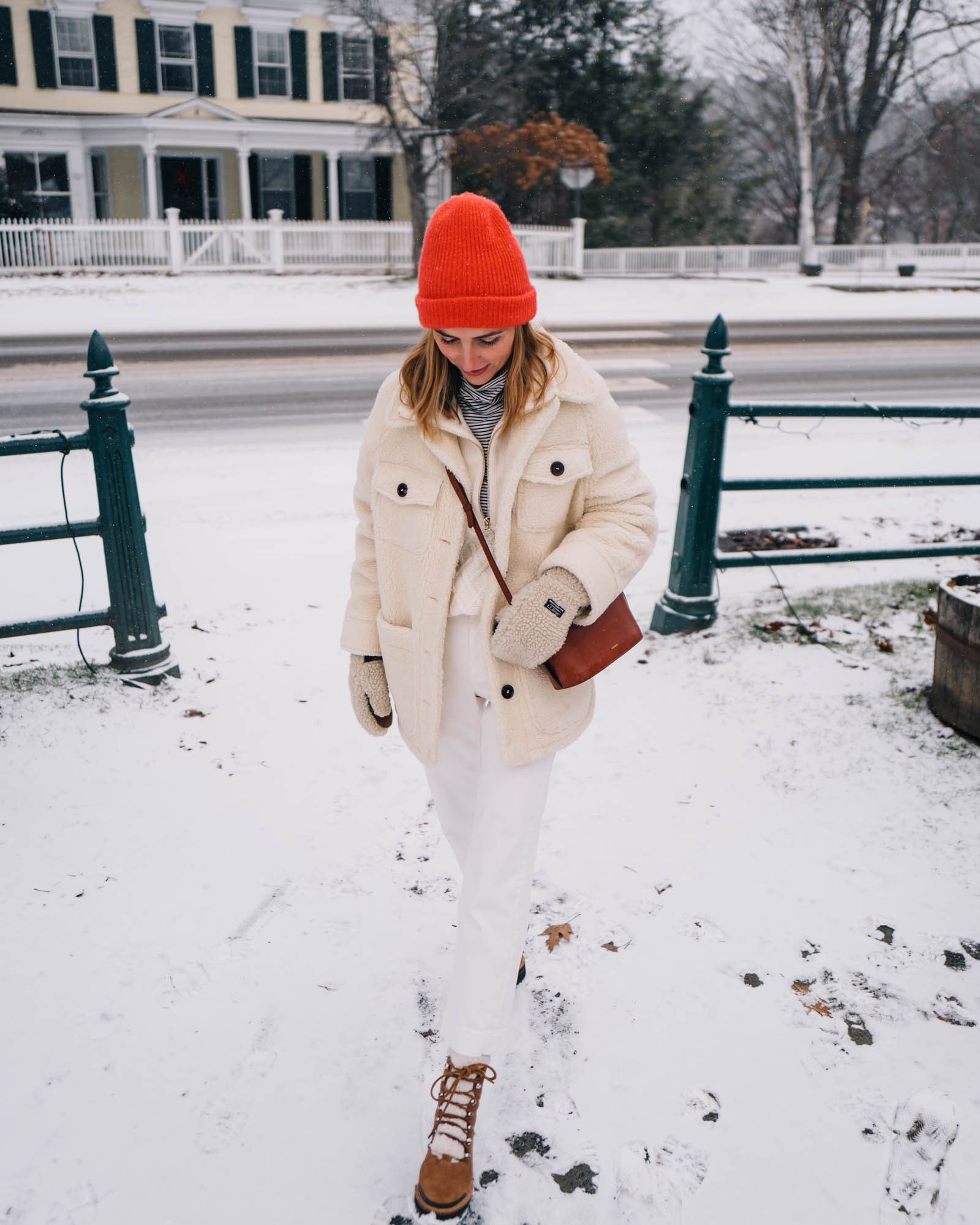 All White Winter Outfit