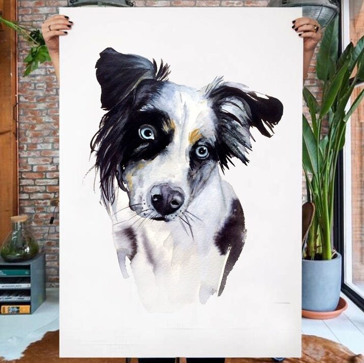 Custom Pet Portrait - Holiday Gifts Under $50