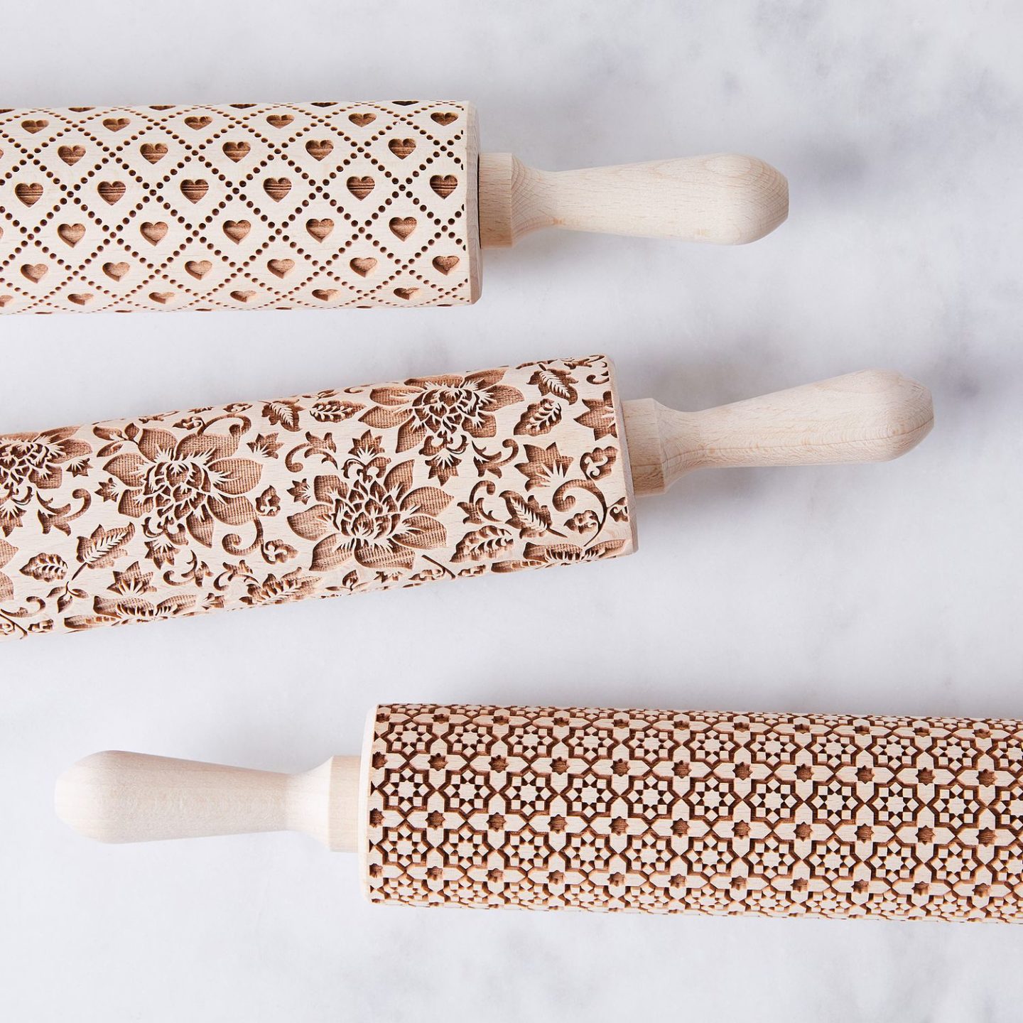 Embossed Rolling Pins - Holiday Gifts Under $50