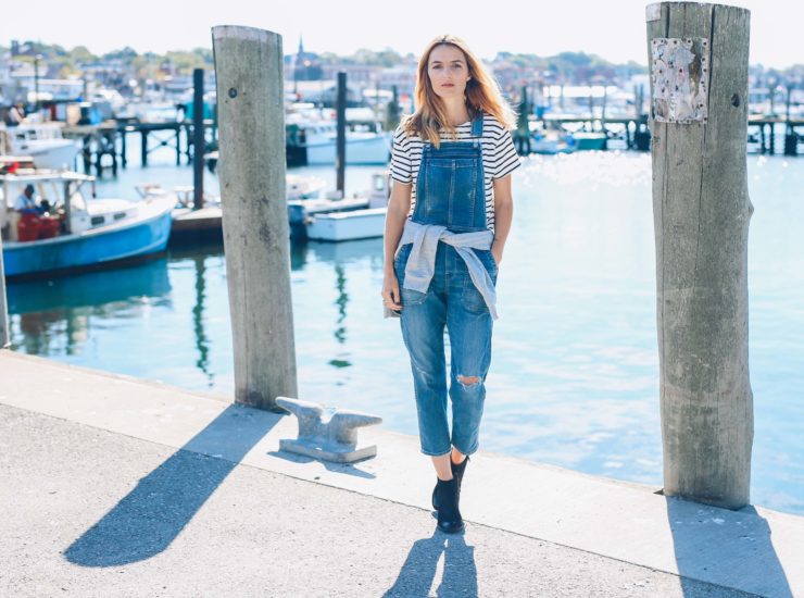 OVERALLS AND ANKLE BOOTS