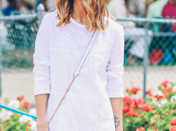 WHITE SHIFT DRESS FOR SUMMER