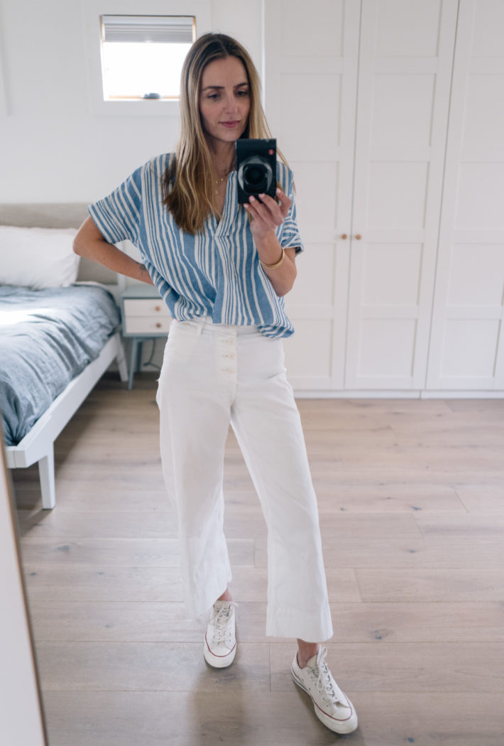 Madewell Blouse White Pants