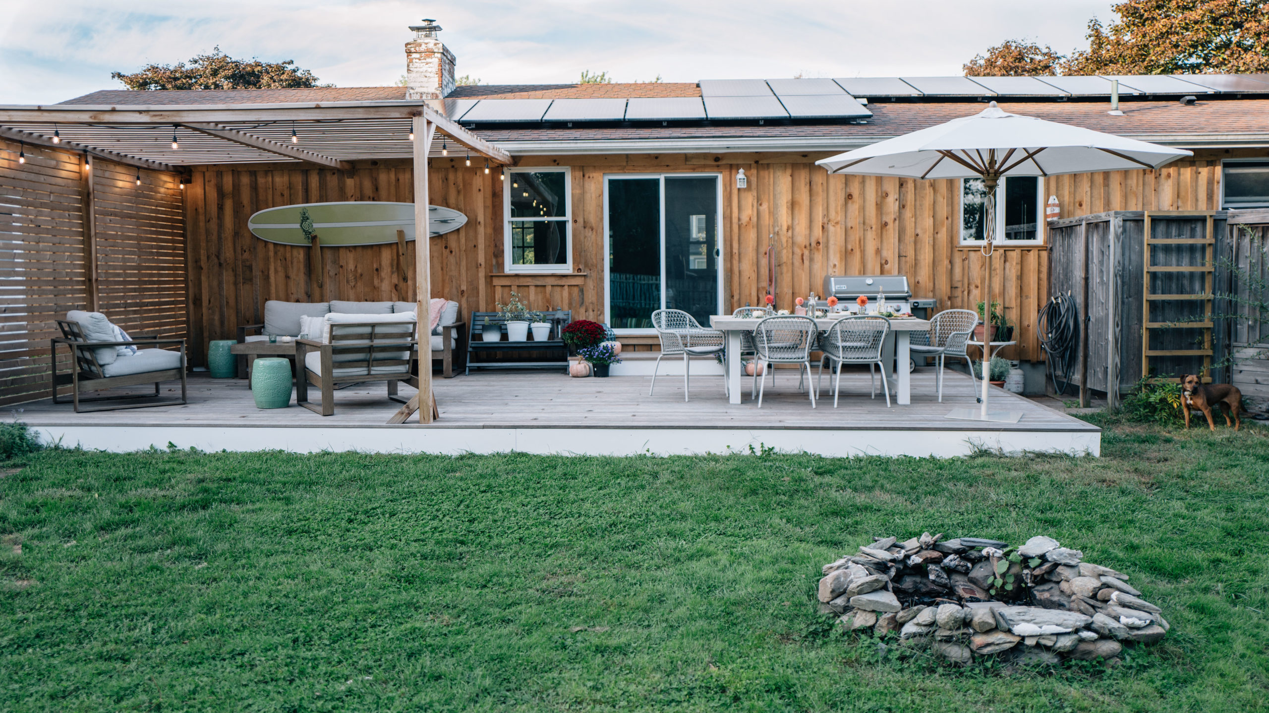 Jess Ann Kirby completes her backyard renovation with the tavola teak table from article