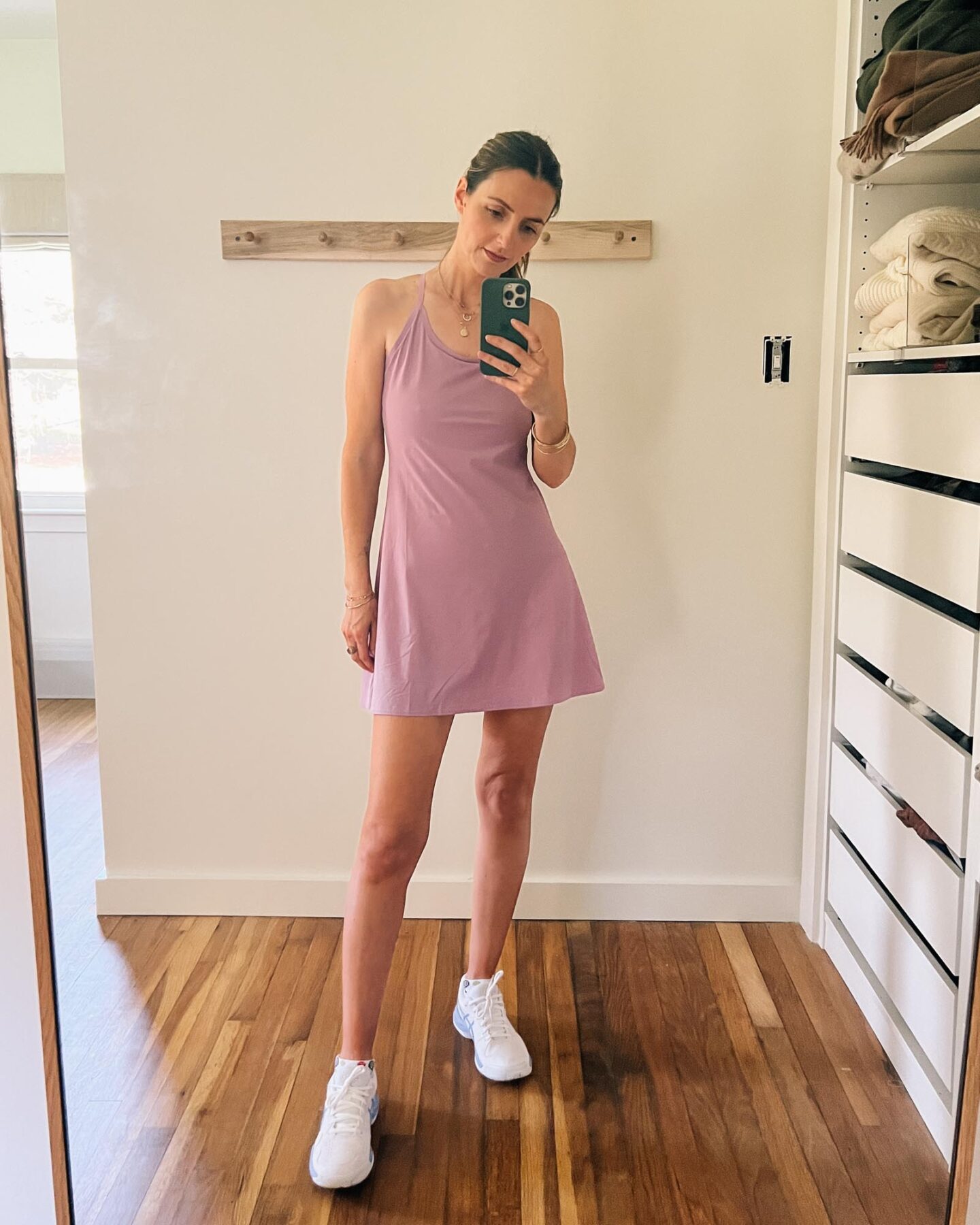 Outdoor Voices Exercise dress for tennis | A Week Of Outfits 5.19.22