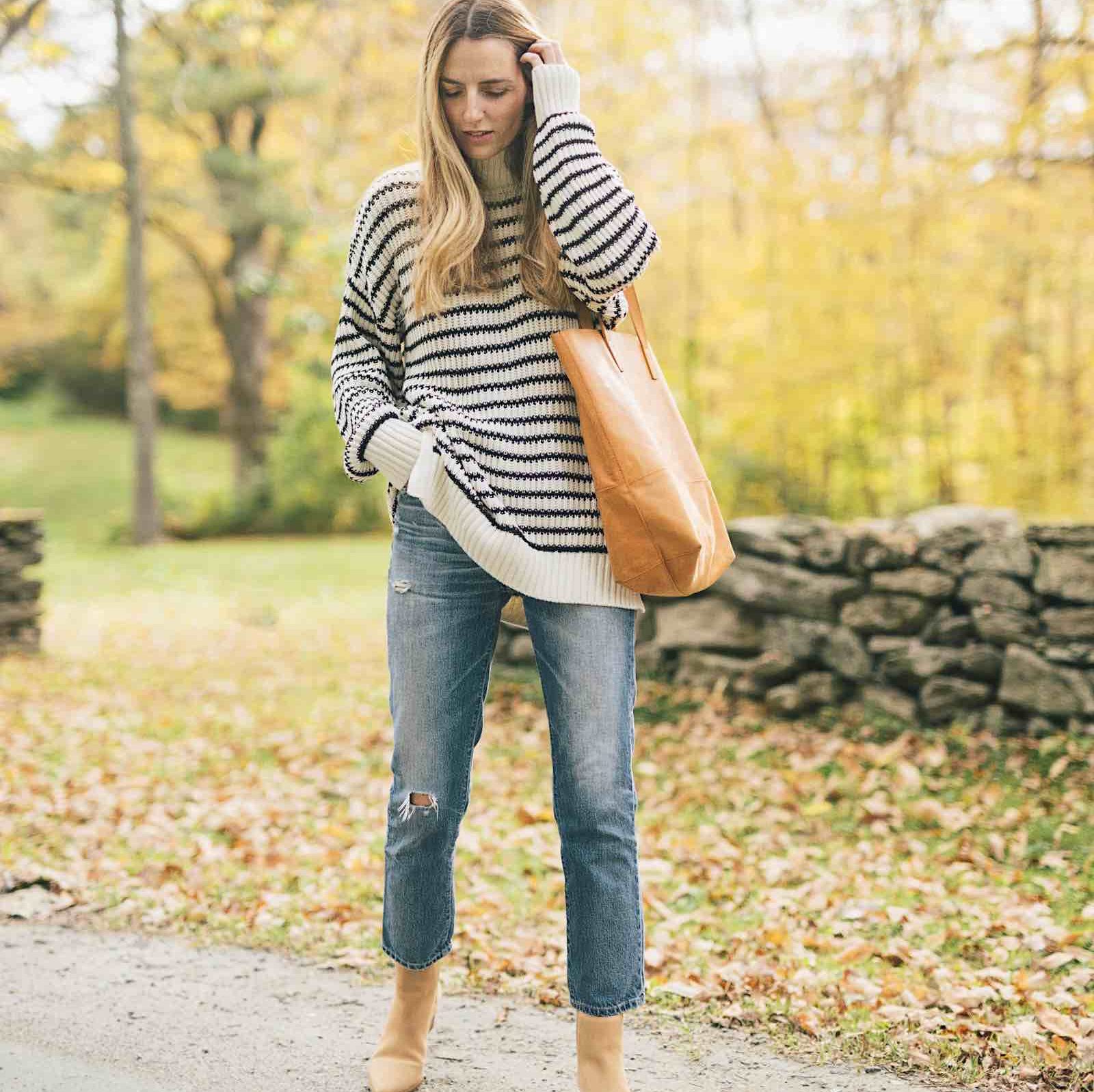 Striped Sweaters Under $150 - Mamuye Tote