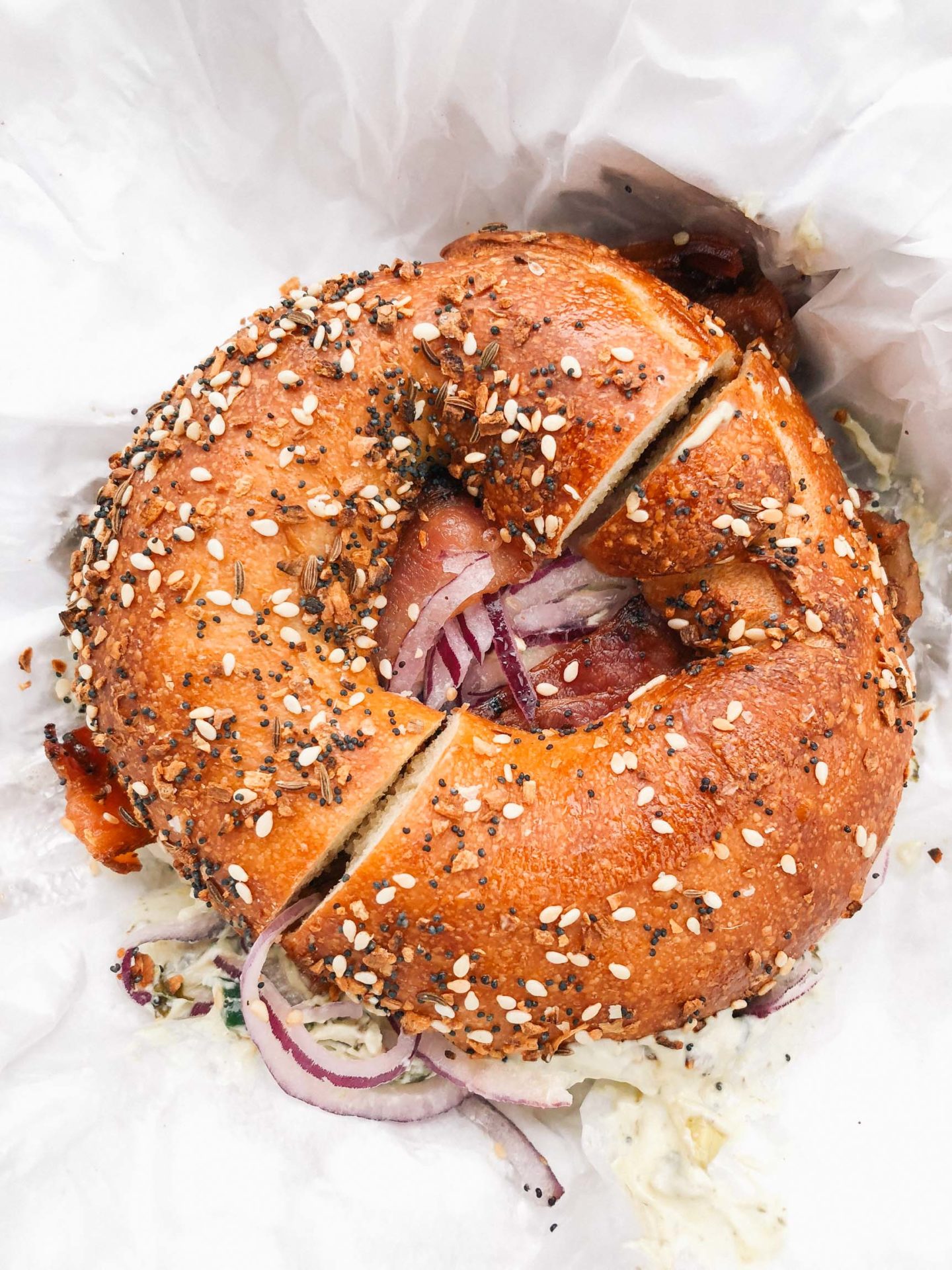 When visiting Providence, a stop at Rebelle Artisan Bagels for an everything bagel with lox is a must.