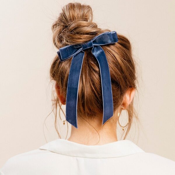 Velvet Hair Bow - Stocking Stuffer Gift Ideas