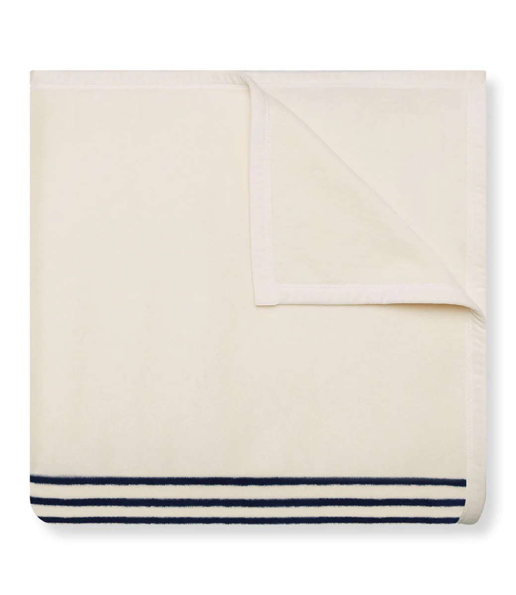 Vineyard Stripes Navy Royal Blanket